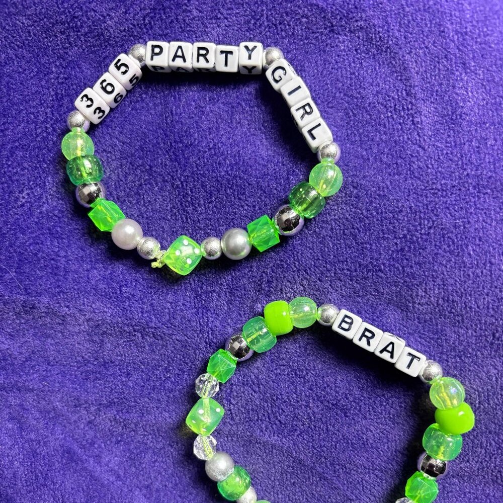 Handmade Charlie XcX Brat Bracelet Set